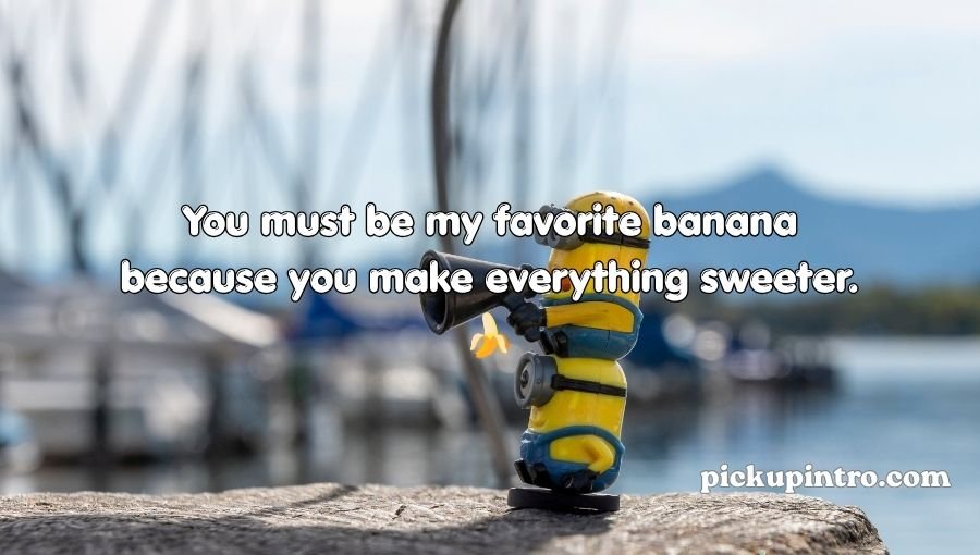 Cute Minion character surrounded by bananas