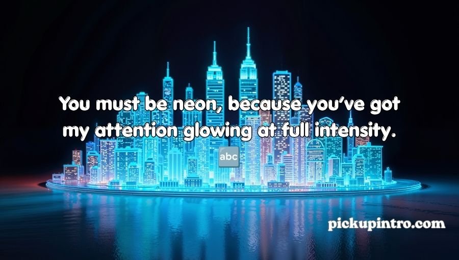 Neon lights adding a stylish touch to a city evening