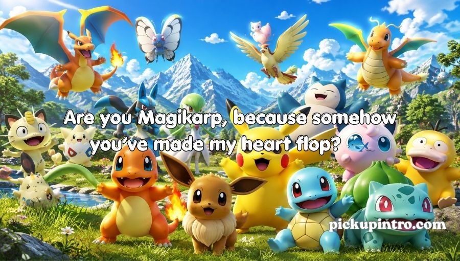 Pokémon characters in a playful friendship scene
