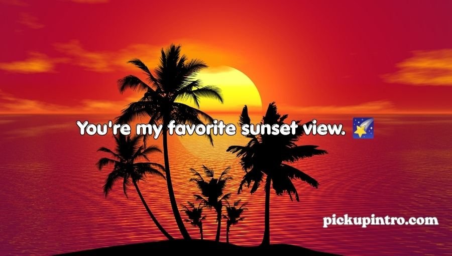 Sunset Pick Up Lines