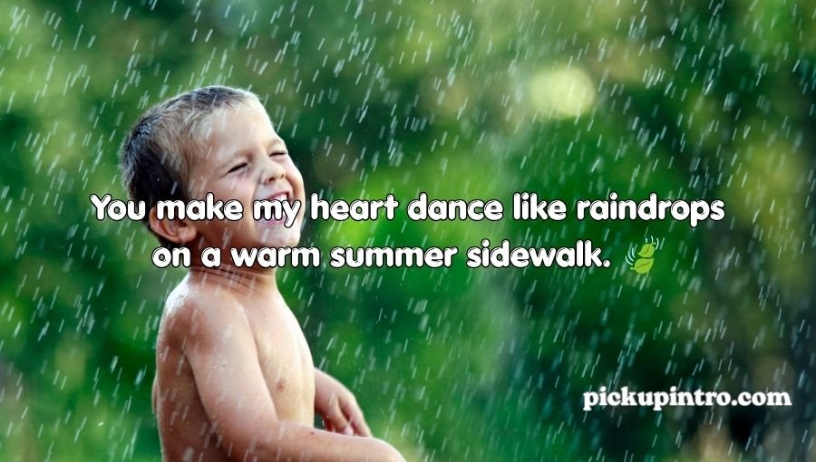 Summer Rain Pick Up Lines