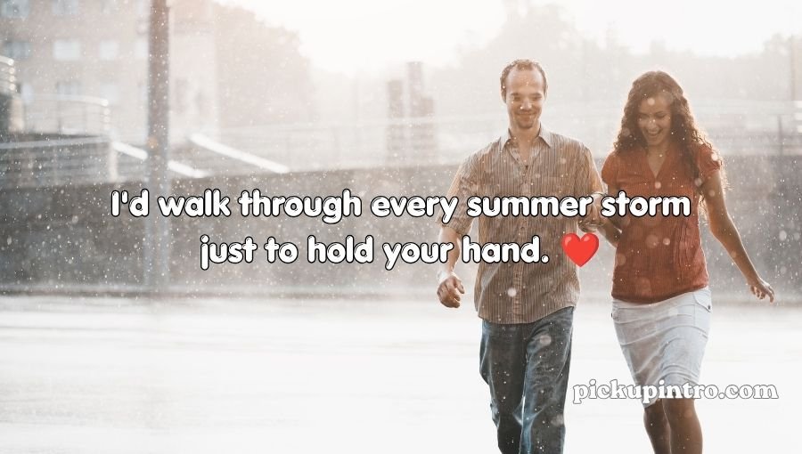 Summer Rain Pick Up Lines