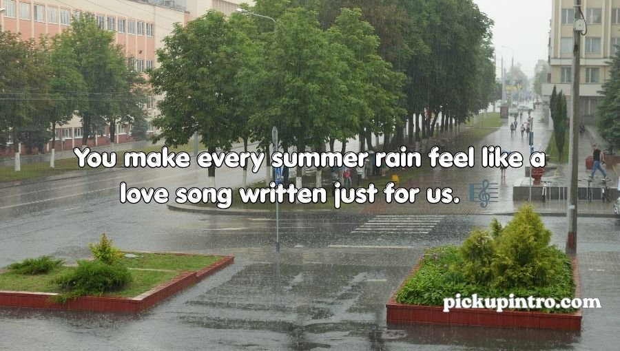 Summer Rain Pick Up Lines