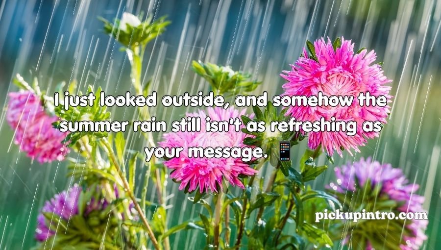 Summer Rain Pick Up Lines