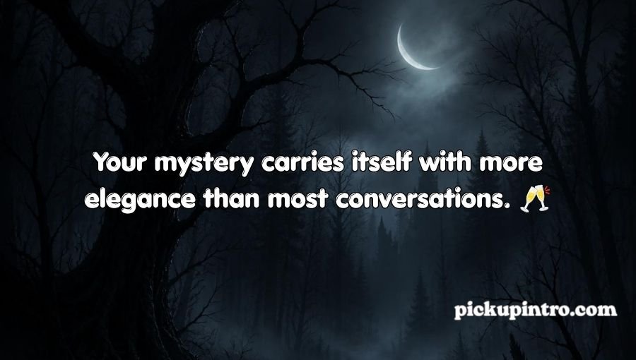 Mysterious romantic night scene with dark aesthetic and soft lights