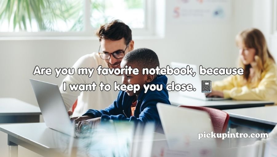 Funny academic moment between two students at school