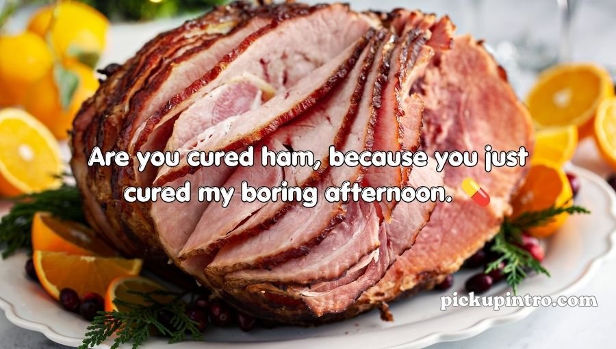Honey glazed ham with a beautiful presentation