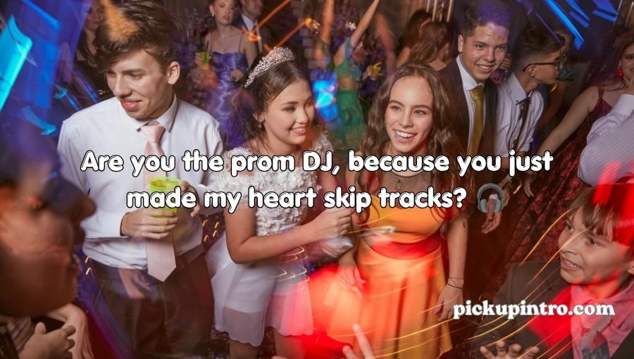 Stylish couple enjoying a memorable prom night together