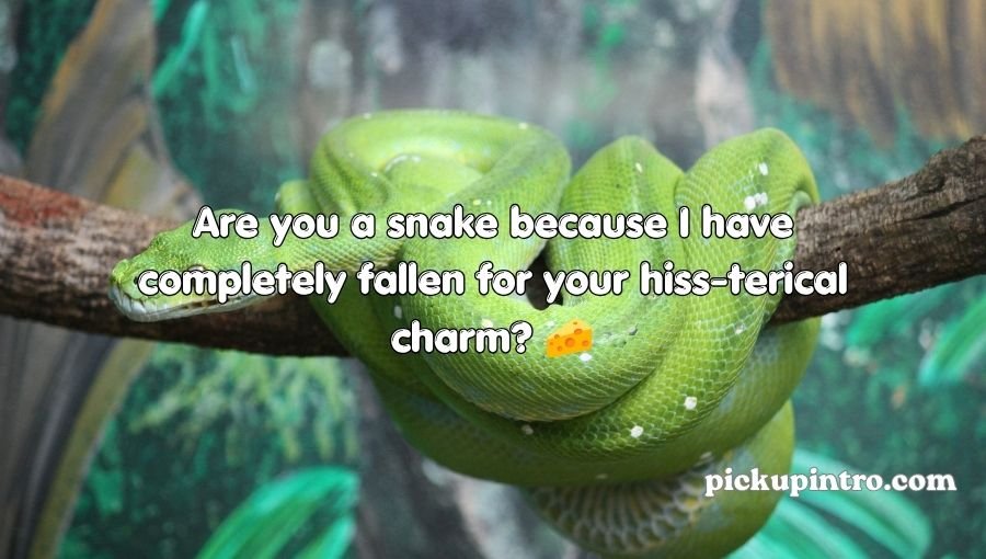 Cute snake illustration with hearts and romantic expressions