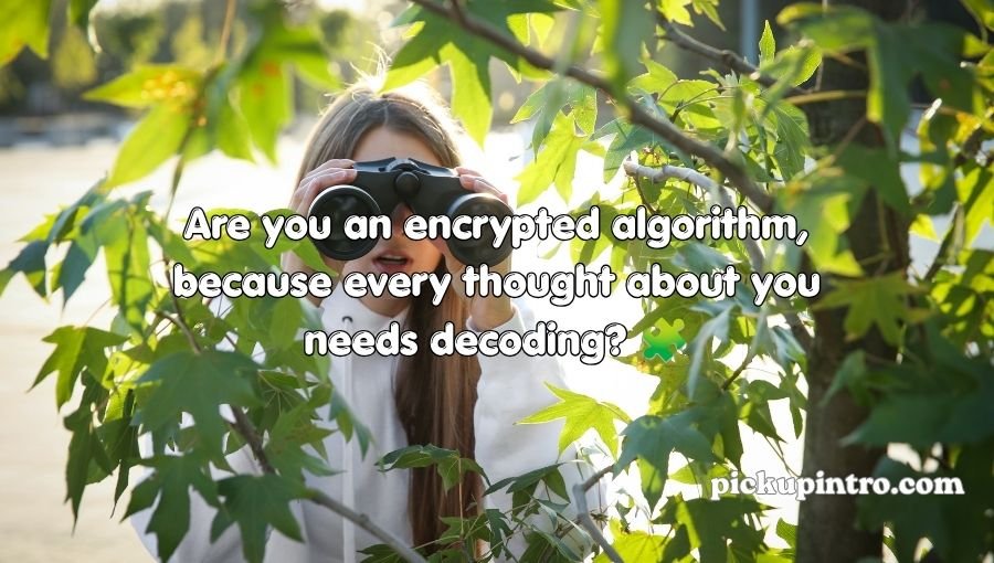Stylish undercover spy sending a flirty secret message