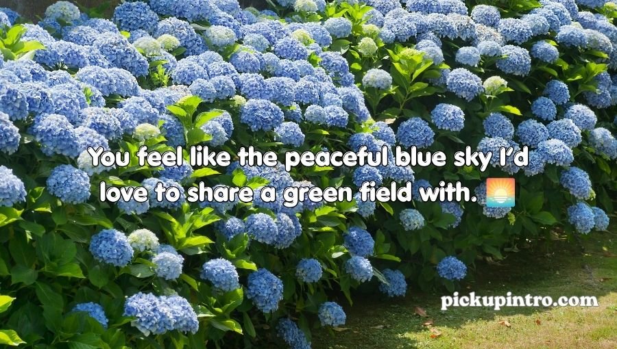 Green-Blue Pickup Lines