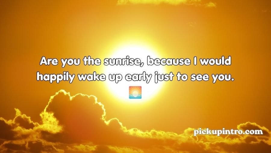 Sun Pickup Lines