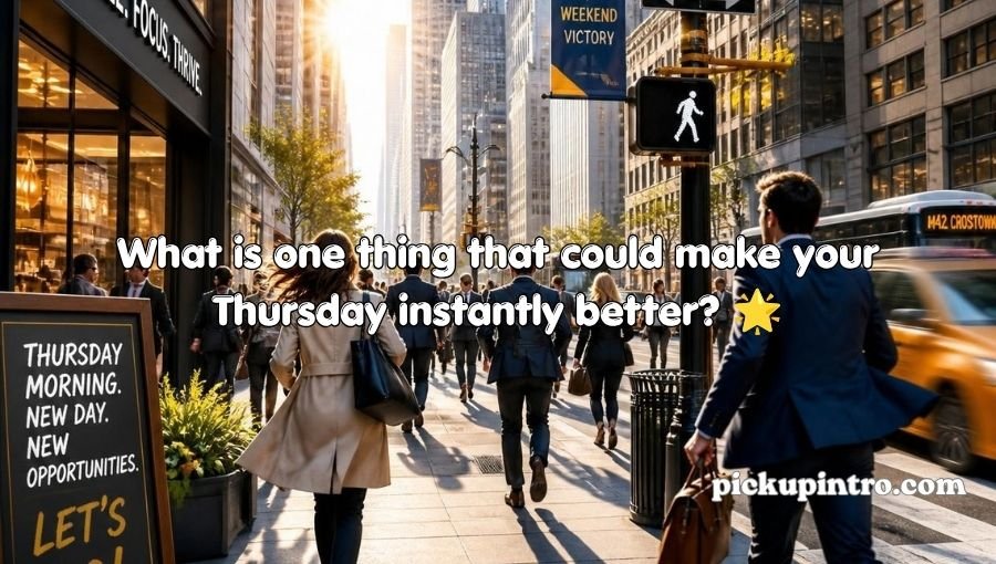 Thursday Pickup Lines
