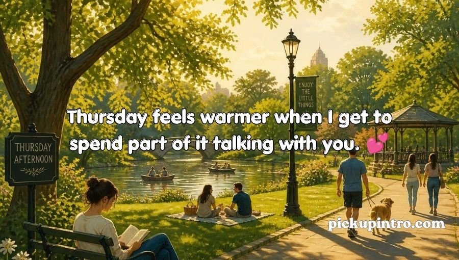 Thursday Pickup Lines
