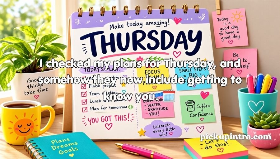 Thursday Pickup Lines