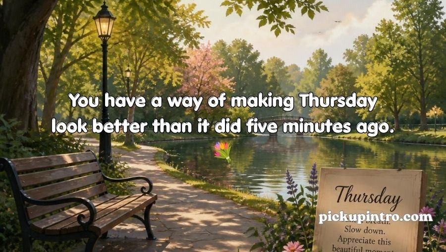 Thursday Pickup Lines