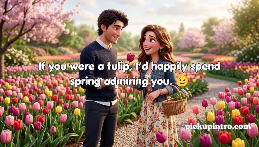 Tulip Pickup Lines