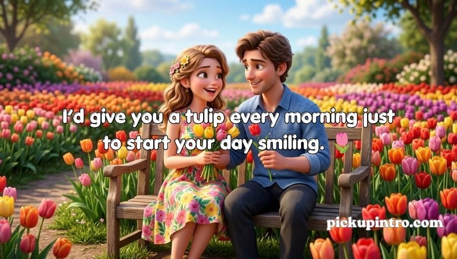 Tulip Pickup Lines