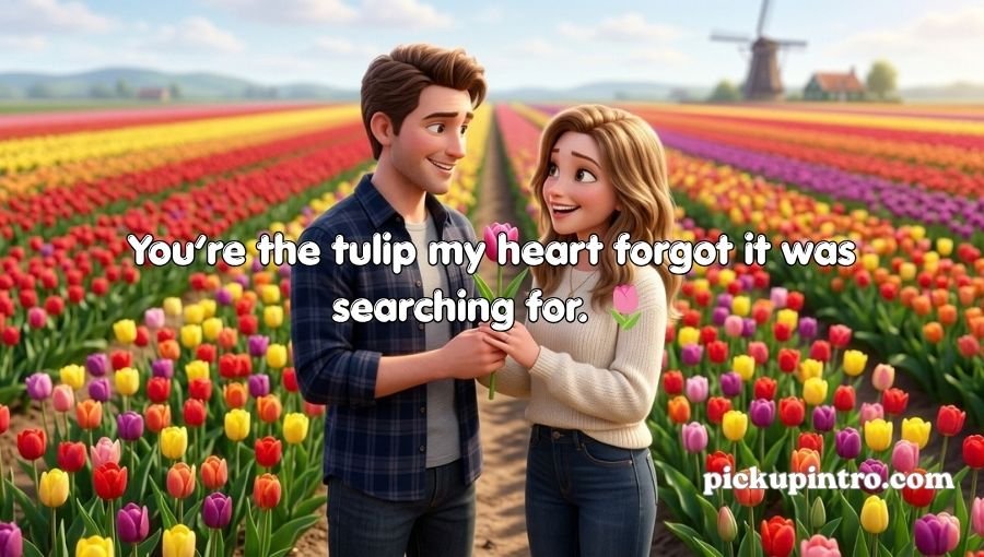 Tulip Pickup Lines