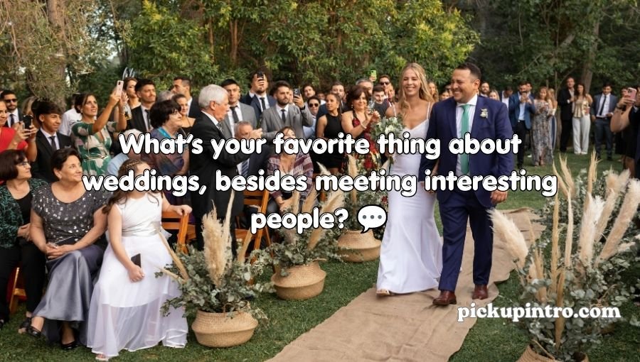 Wedding Pickup Lines